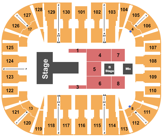 EagleBank Arena EagleBank Arena Seating Chart